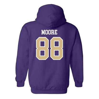Washington - NCAA Football : Quentin Moore - Sports Shersey Hooded Sweatshirt-1