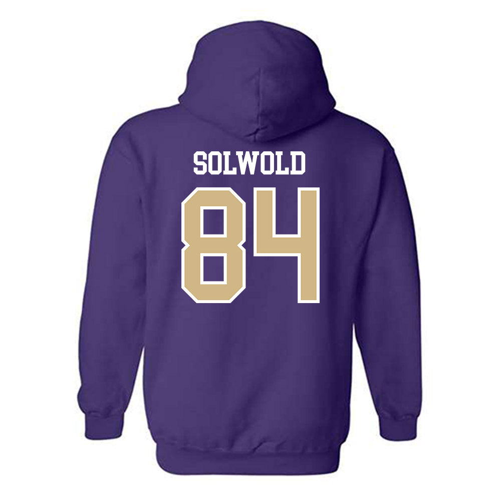Washington - NCAA Football : Hunter Solwold - Sports Shersey Hooded Sweatshirt-1