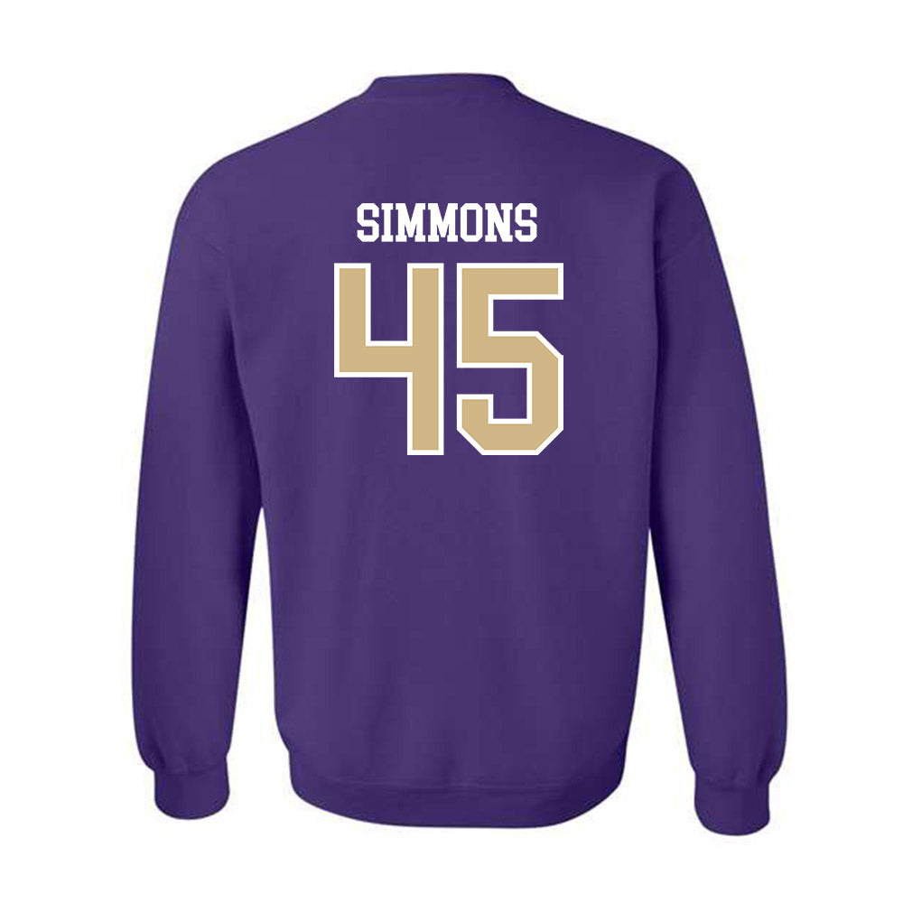 Washington - NCAA Football : Austin Simmons - Sports Shersey Crewneck Sweatshirt-1