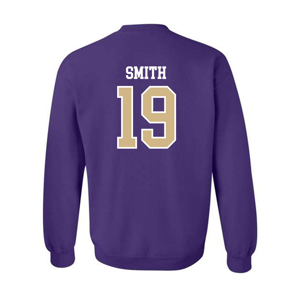Washington - NCAA Football : Caleb Smith - Sports Shersey Crewneck Sweatshirt-1