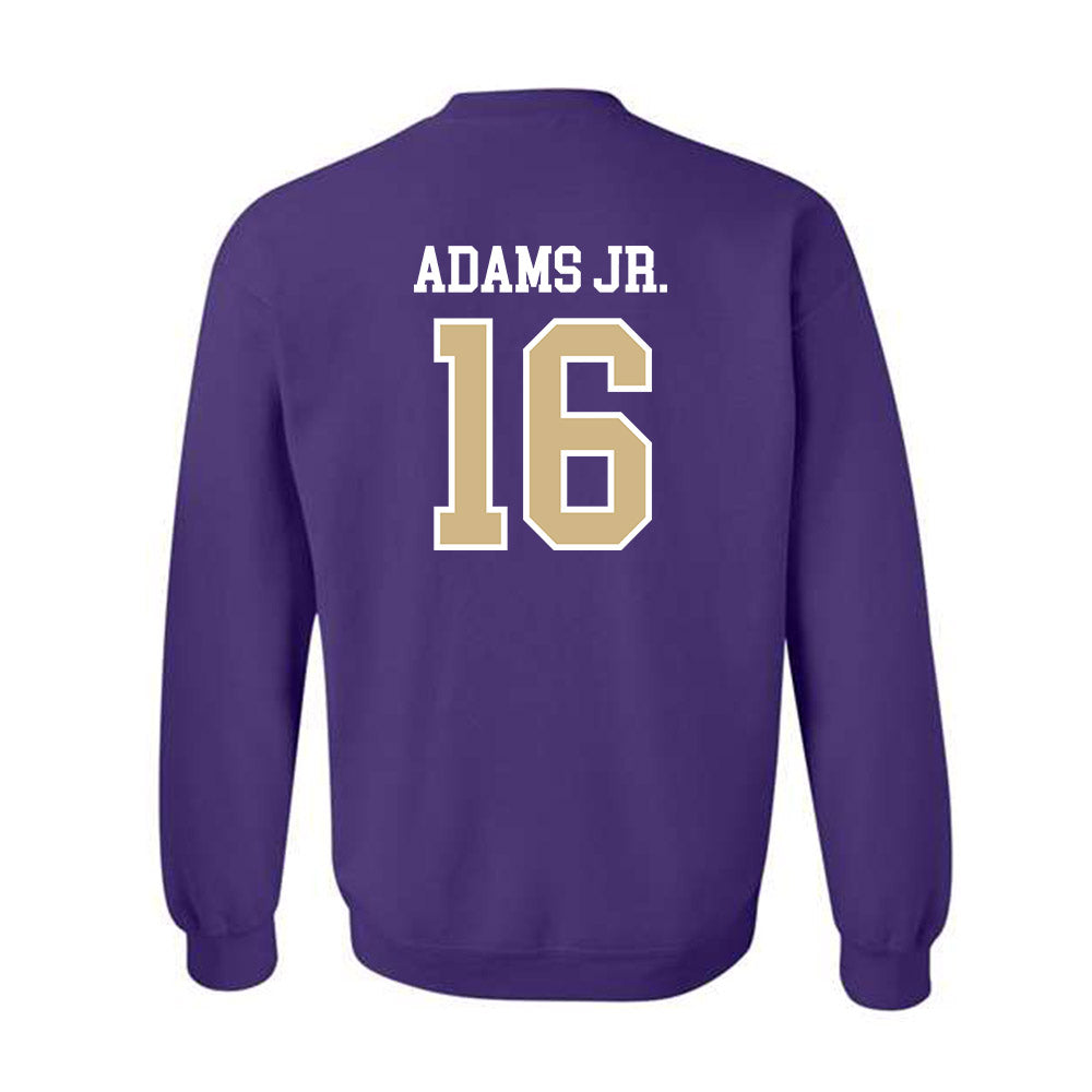 Washington - NCAA Football : Ramonz Adams Jr. - Sports Shersey Crewneck Sweatshirt-1