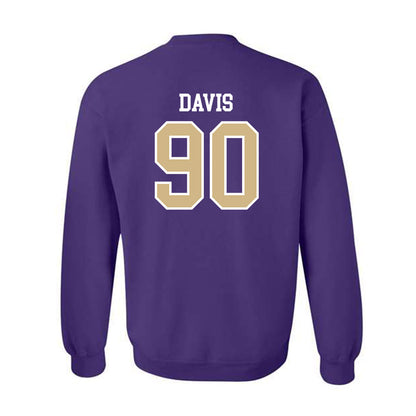 Washington - NCAA Football : Elinneus Davis - Sports Shersey Crewneck Sweatshirt-1