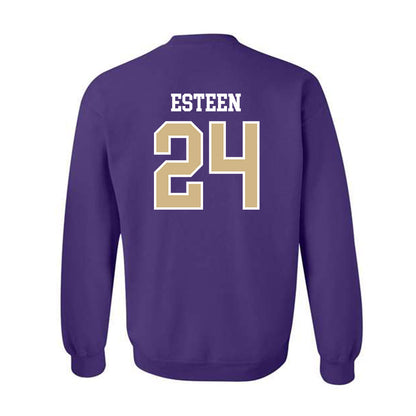 Washington - NCAA Football : Makell Esteen - Sports Shersey Crewneck Sweatshirt-1