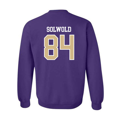 Washington - NCAA Football : Hunter Solwold - Sports Shersey Crewneck Sweatshirt-1