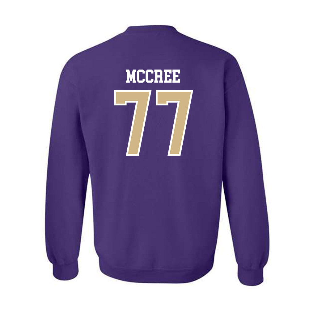 Washington - NCAA Football : Maximus McCree - Sports Shersey Crewneck Sweatshirt-1