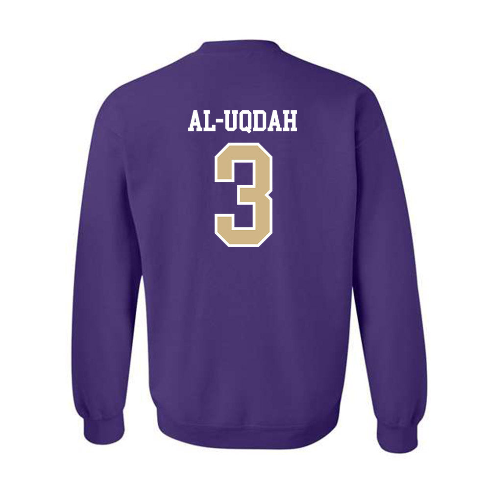 Washington - NCAA Football : Taariq Al-Uqdah - Sports Shersey Crewneck Sweatshirt-1