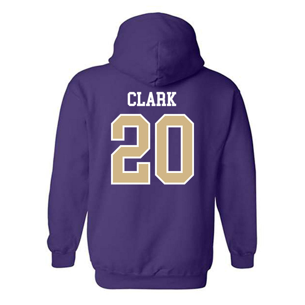 Washington - NCAA Football : Rahshawn Clark - Sports Shersey Hooded Sweatshirt-1