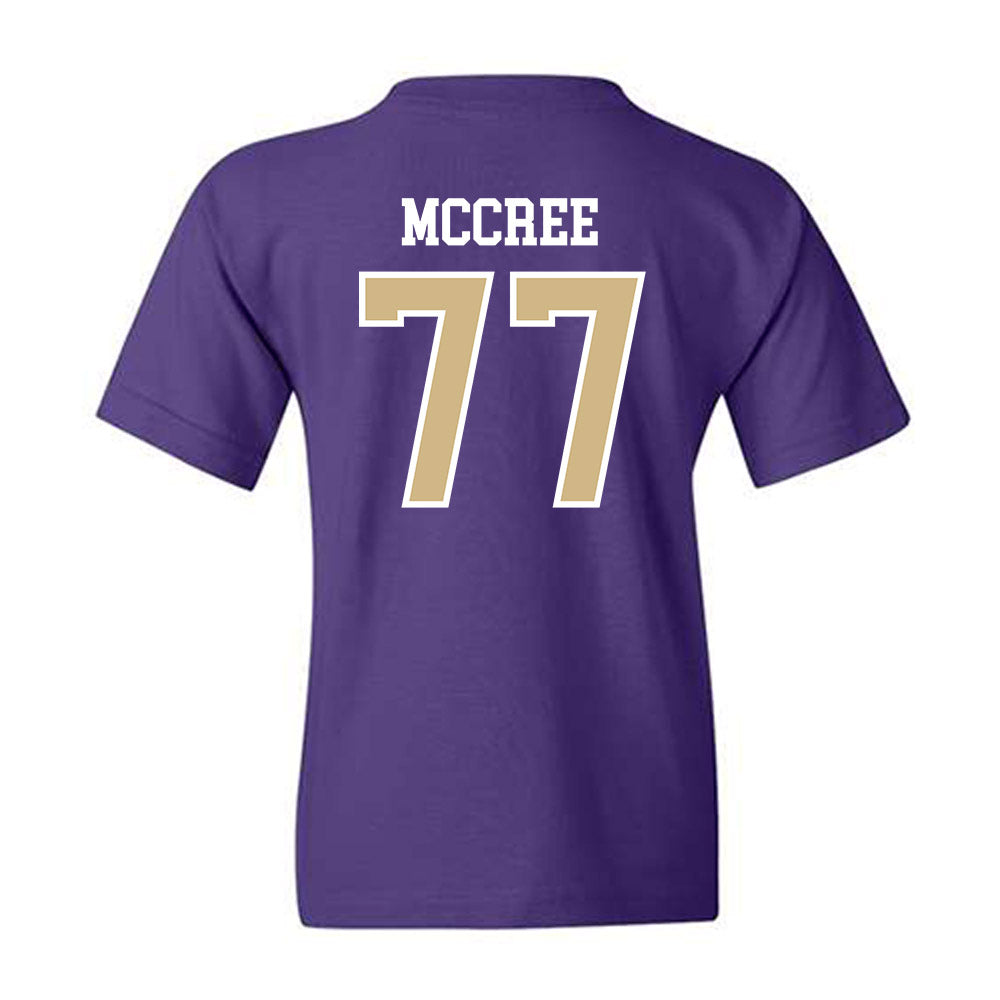 Washington - NCAA Football : Maximus McCree - Sports Shersey Youth T-Shirt-1
