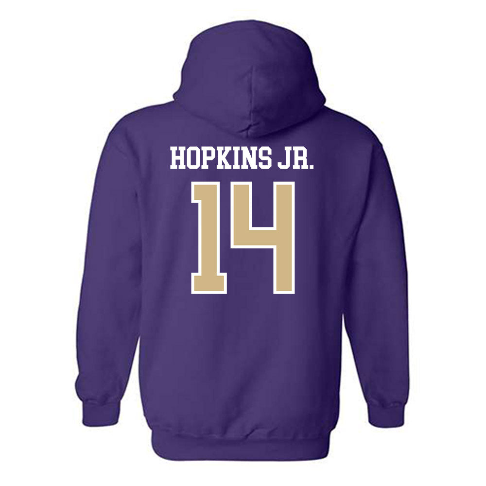 Washington - NCAA Football : Milton Hopkins Jr. - Sports Shersey Hooded Sweatshirt-1