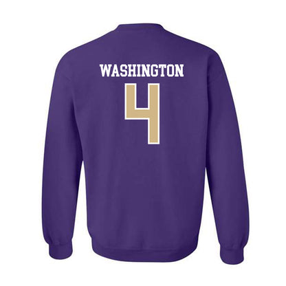 Washington - NCAA Football : Jordan Washington - Sports Shersey Crewneck Sweatshirt-1
