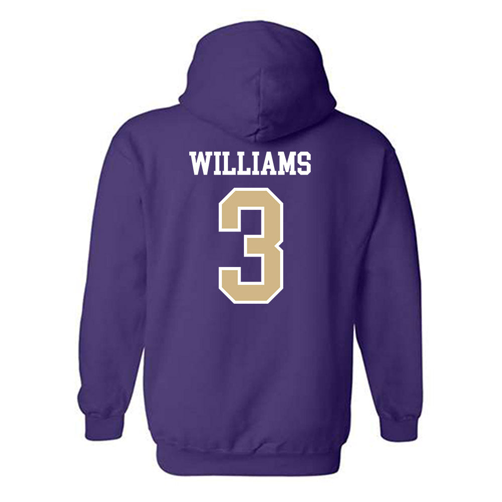 Washington - NCAA Football : Rashid Williams - Sports Shersey Hooded Sweatshirt-1