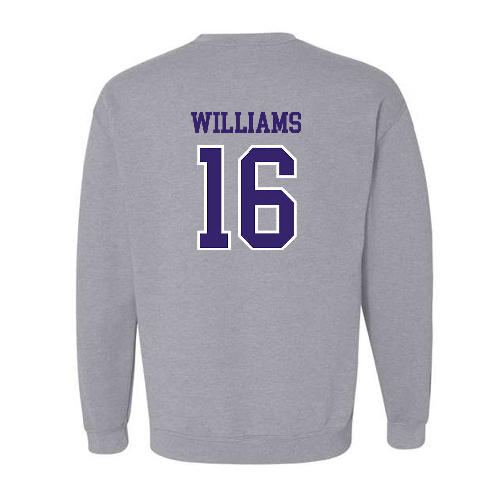 Washington - NCAA Football : Justice Williams - Sports Shersey Crewneck Sweatshirt-1