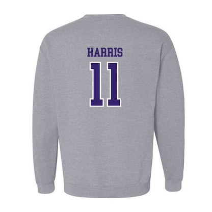 Washington - NCAA Football : Marcus Harris - Sports Shersey Crewneck Sweatshirt-1