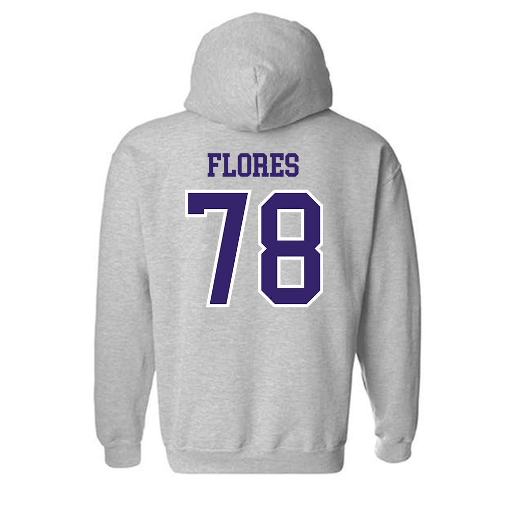 Washington - NCAA Football : Jake Flores - Sports Shersey Hooded Sweatshirt-1