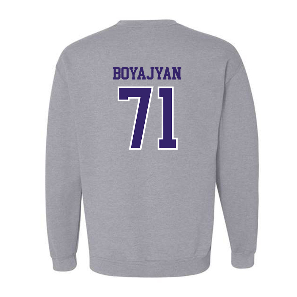Washington - NCAA Football : Davit Boyajyan - Sports Shersey Crewneck Sweatshirt-1