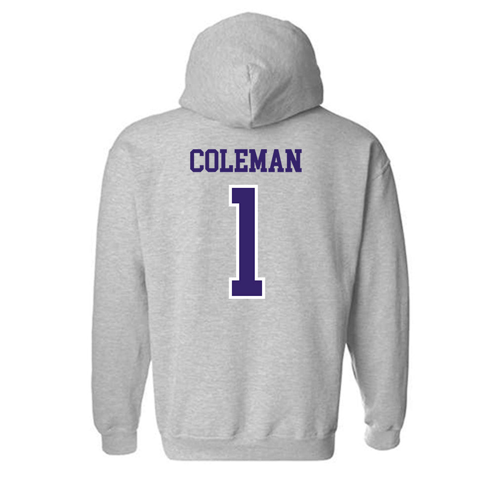 Washington - NCAA Football : Jonah Coleman - Sports Shersey Hooded Sweatshirt-1