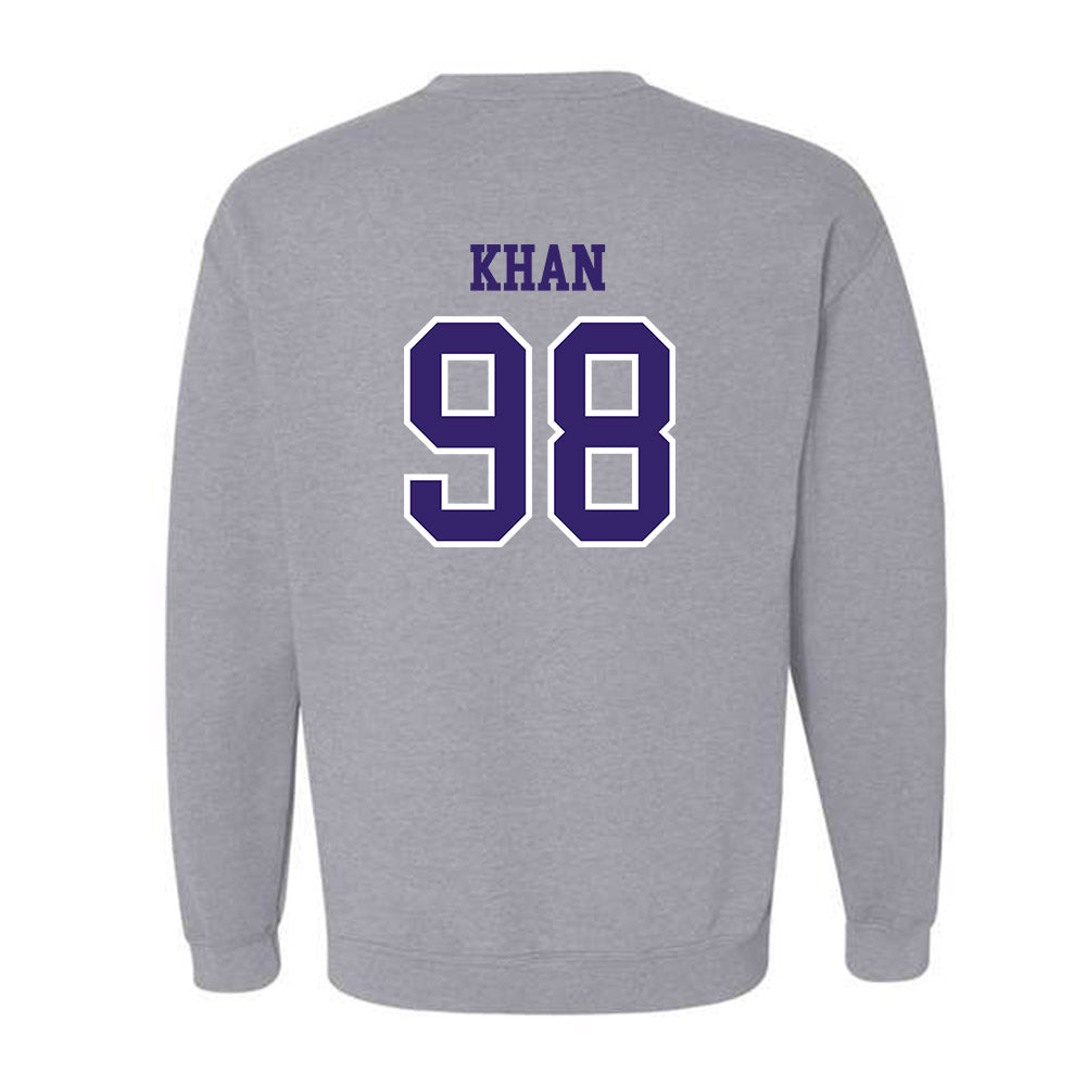 Washington - NCAA Football : Omar Khan - Sports Shersey Crewneck Sweatshirt-1