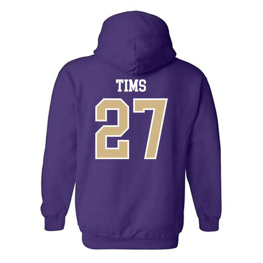 Washington - NCAA Baseball : Justin Tims - Sports Shersey Hooded Sweatshirt-1