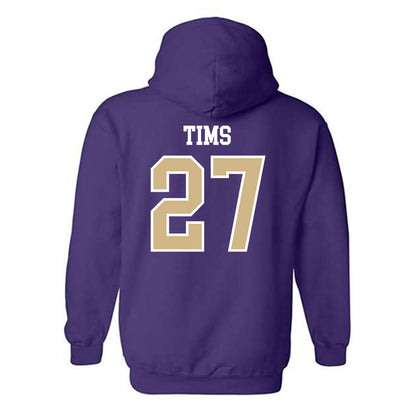 Washington - NCAA Baseball : Justin Tims - Sports Shersey Hooded Sweatshirt-1