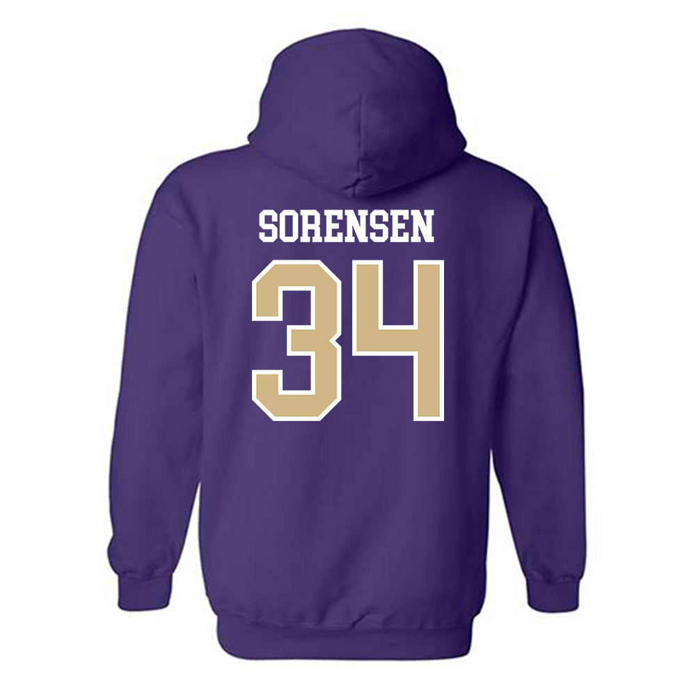 Washington - NCAA Baseball : Noah Sorensen - Sports Shersey Hooded Sweatshirt-1