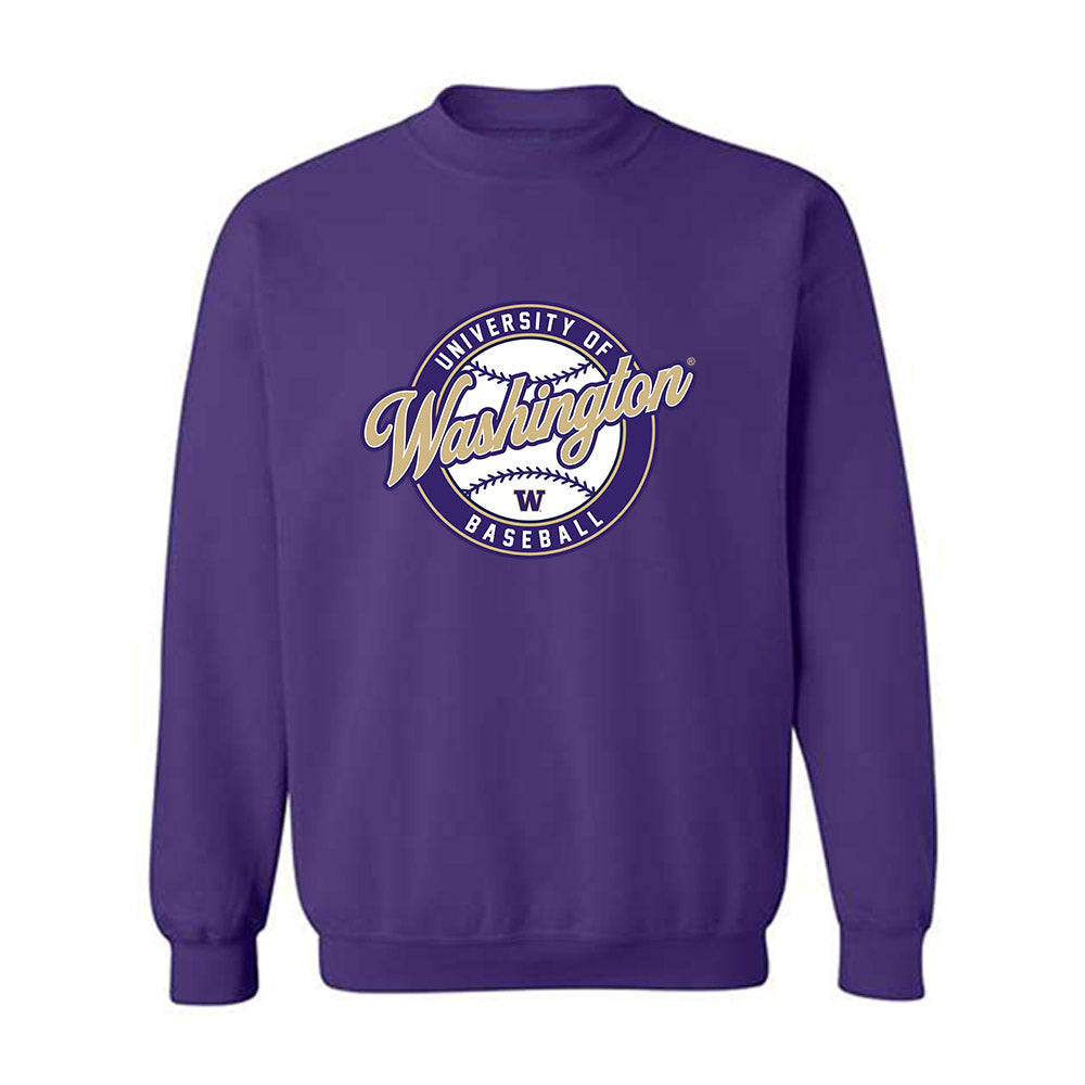 Washington - NCAA Baseball : Colton Bower - Sports Shersey Crewneck Sweatshirt-0