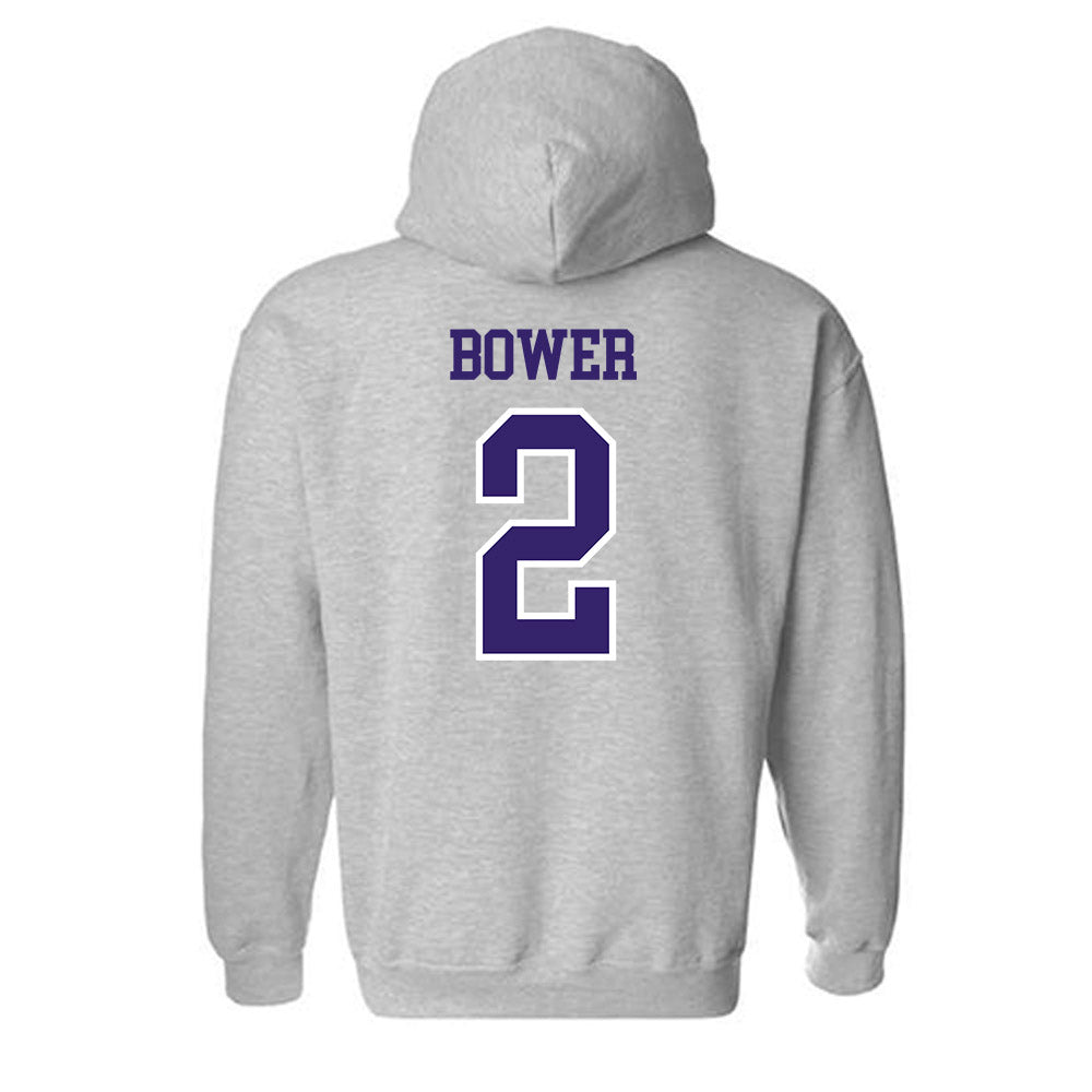 Washington - NCAA Baseball : Colton Bower - Sports Shersey Hooded Sweatshirt-1