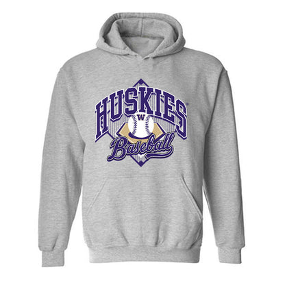 Washington - NCAA Baseball : Colton Bower - Sports Shersey Hooded Sweatshirt-0