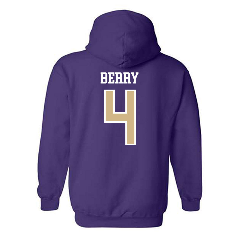 Washington - NCAA Women's Volleyball : Ava jo Berry - Sports Shersey Hooded Sweatshirt-1