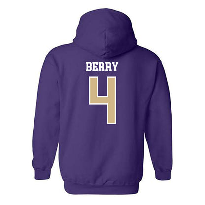 Washington - NCAA Women's Volleyball : Ava jo Berry - Sports Shersey Hooded Sweatshirt-1