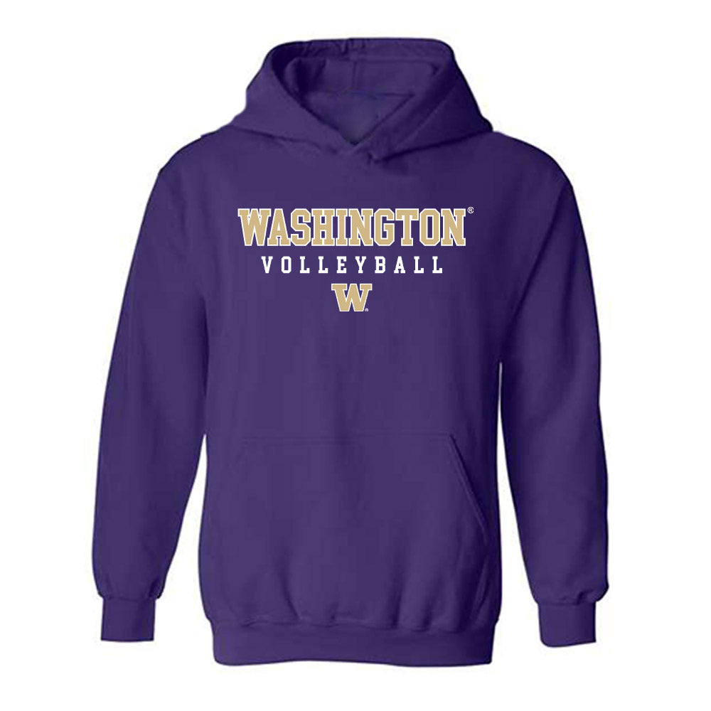 Washington - NCAA Women's Volleyball : Taylor Simpson - Sports Shersey Hooded Sweatshirt-0