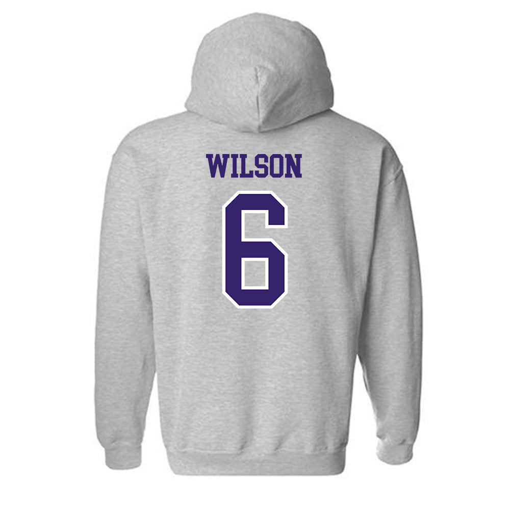 Washington - NCAA Women's Volleyball : Molly Wilson - Sports Shersey Hooded Sweatshirt-1