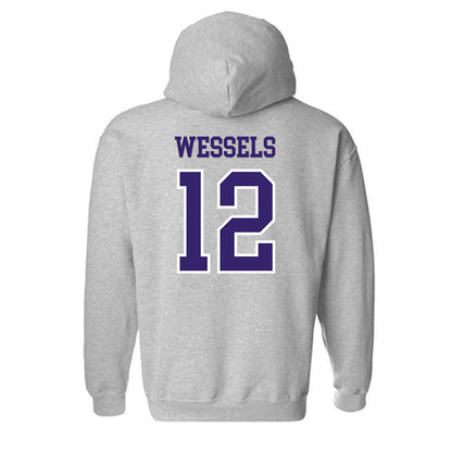 Washington - NCAA Women's Volleyball : Katy Wessels - Sports Shersey Hooded Sweatshirt-1