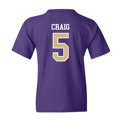 Washington - NCAA Softball : Addie Craig - Sports Shersey Youth T-Shirt-1
