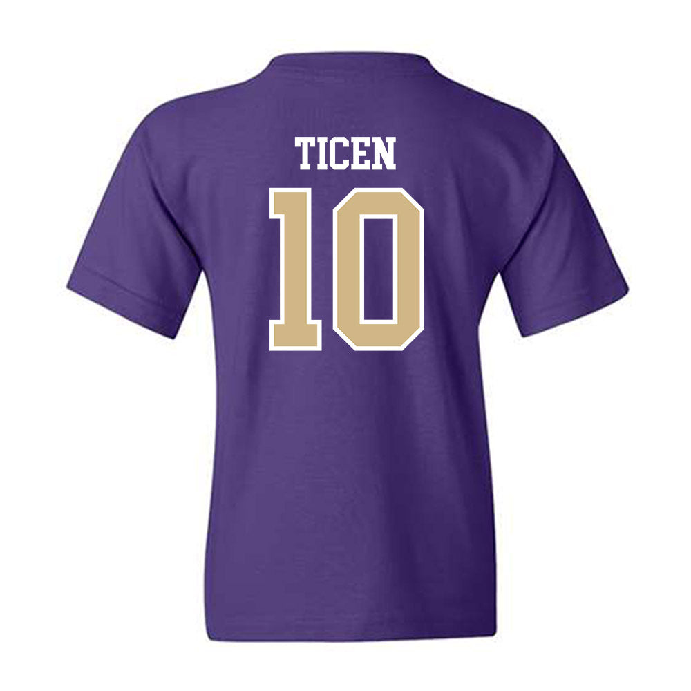 Washington - NCAA Softball : Annika Ticen - Sports Shersey Youth T-Shirt-1