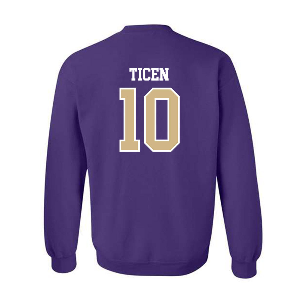 Washington - NCAA Softball : Annika Ticen - Sports Shersey Crewneck Sweatshirt-1