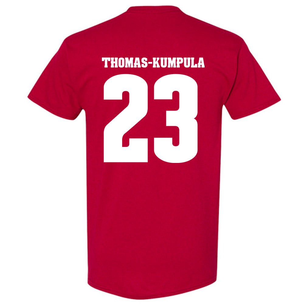 Wisconsin - NCAA Football : Davion Thomas-Kumpula - Sports Shersey T-Shirt-1