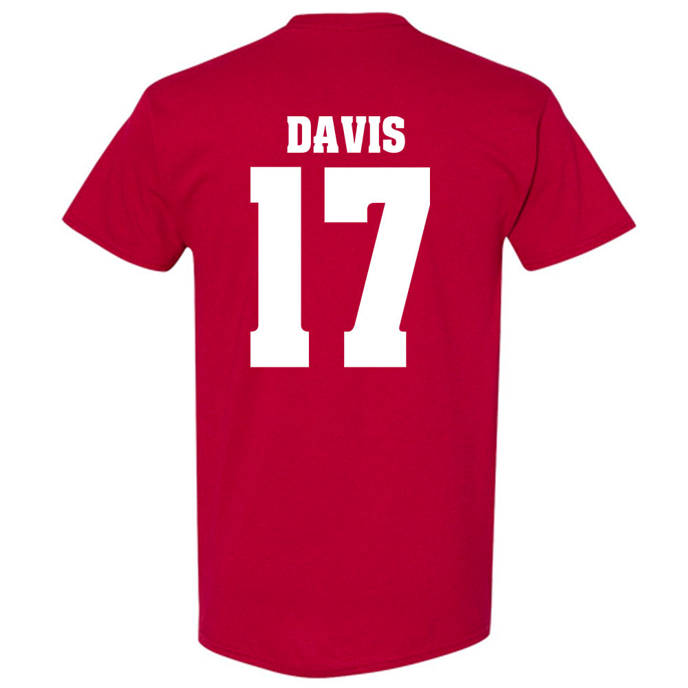 Wisconsin - NCAA Football : Nizyi Davis - Sports Shersey T-Shirt-1