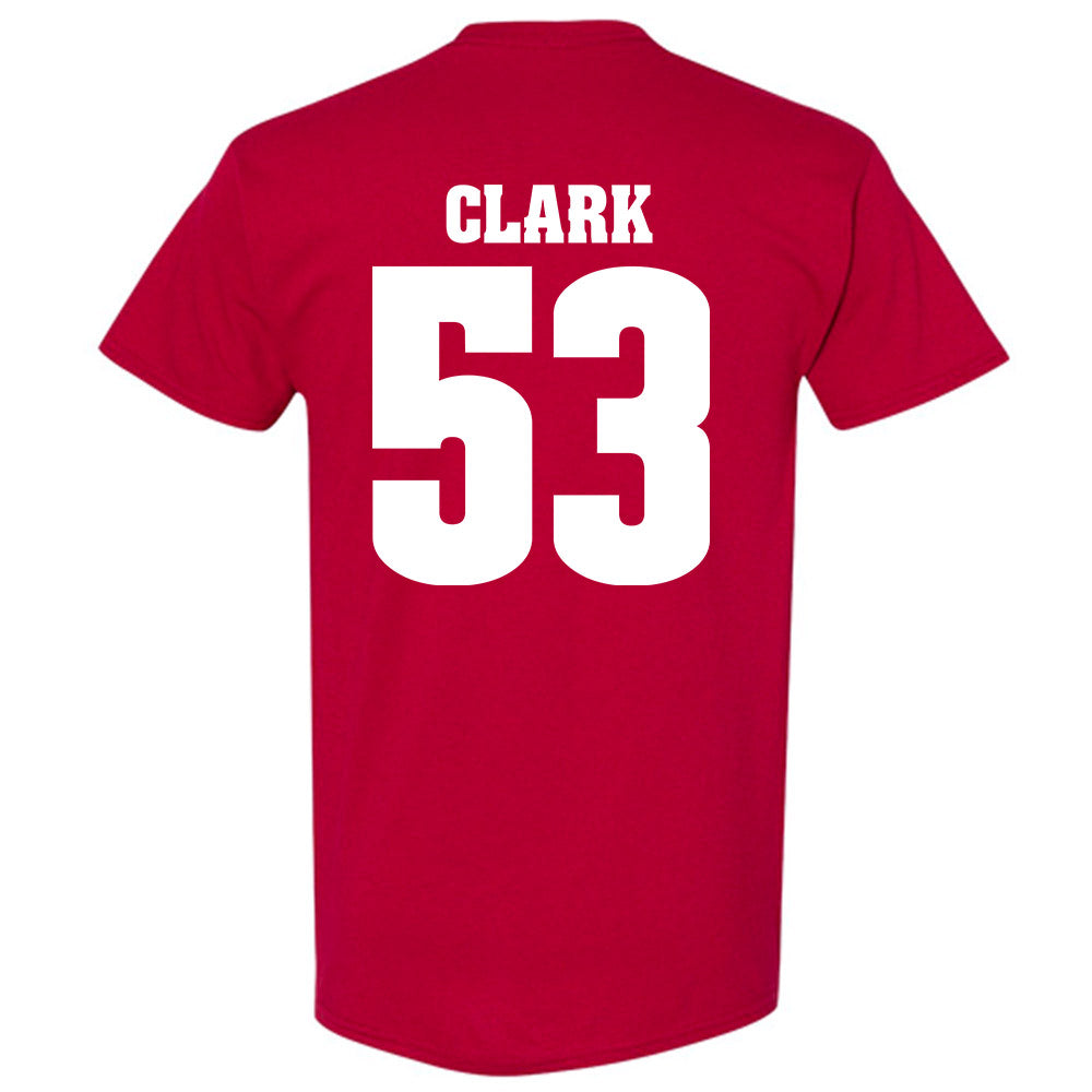 Wisconsin - NCAA Football : Cam Clark - Sports Shersey T-Shirt-1