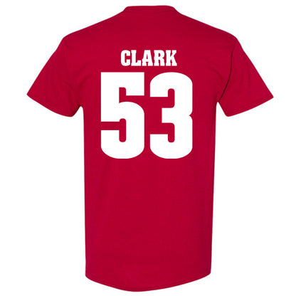 Wisconsin - NCAA Football : Cam Clark - Sports Shersey T-Shirt-1