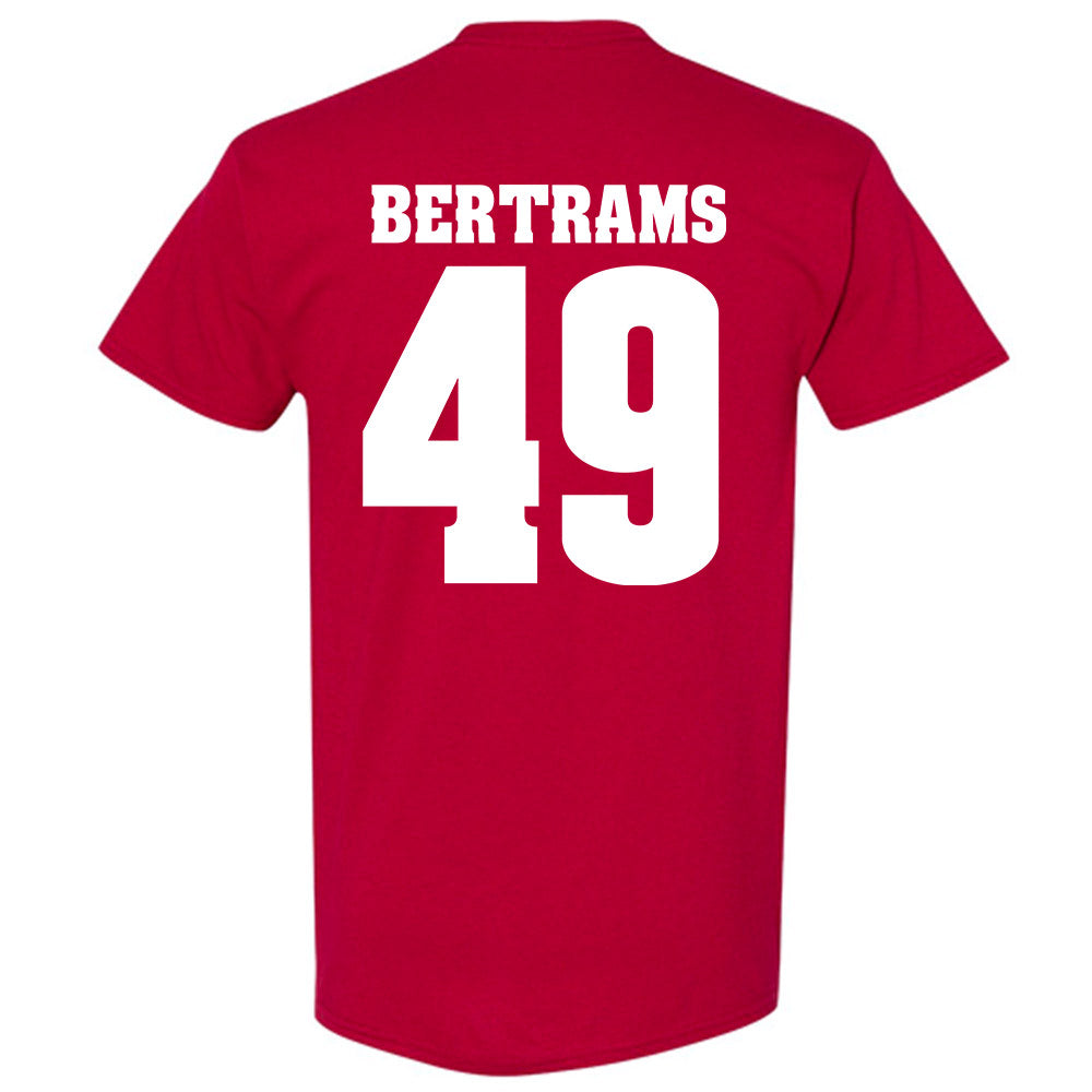 Wisconsin - NCAA Football : Atticus Bertrams - Sports Shersey T-Shirt-1