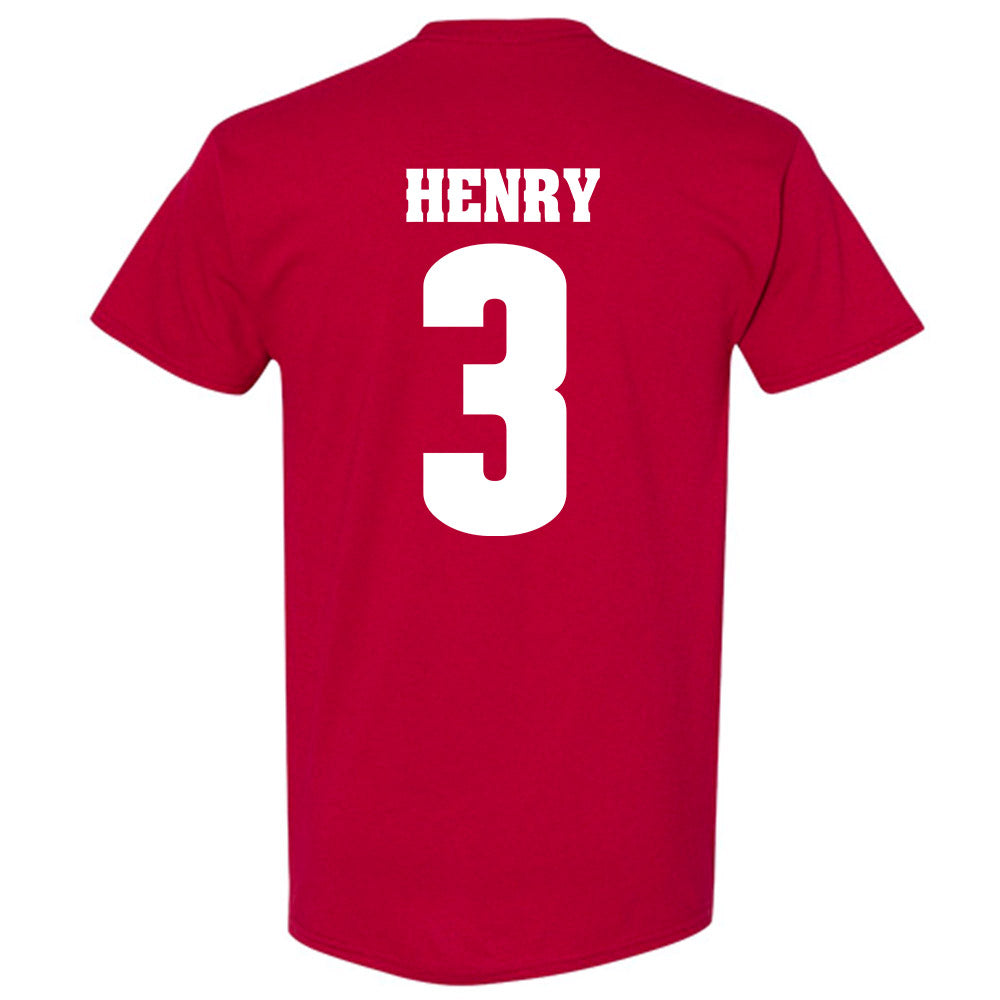 Wisconsin - NCAA Football : Tyrell Henry - Sports Shersey T-Shirt-1