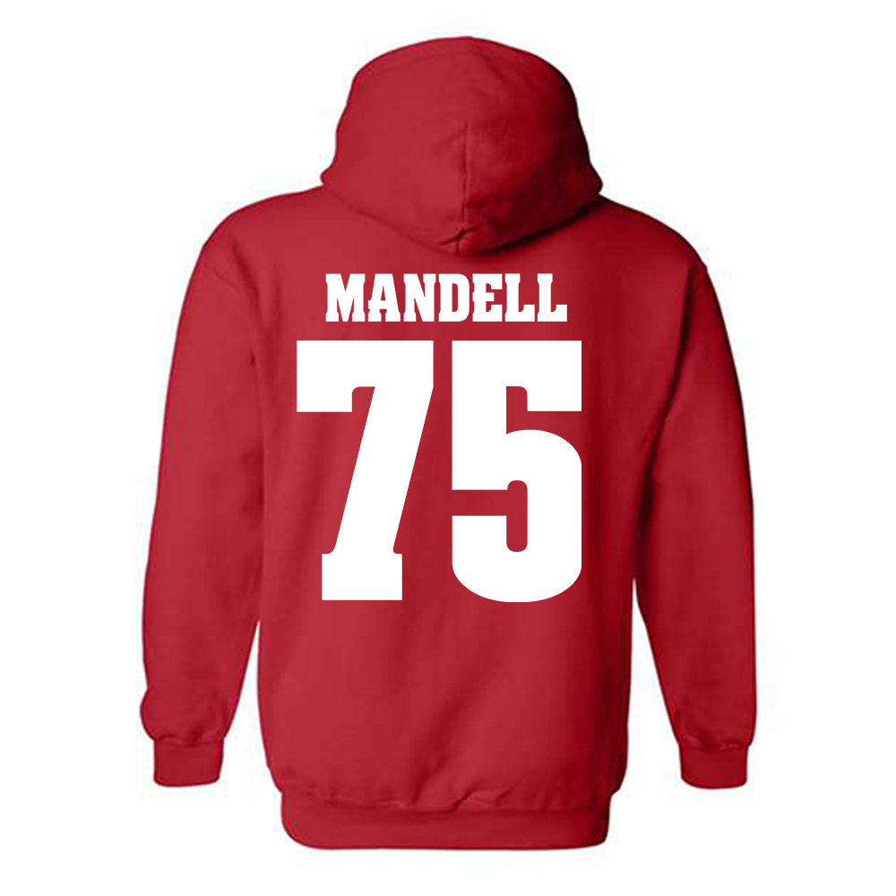 Wisconsin - NCAA Football : Emerson Mandell - Sports Shersey Hooded Sweatshirt-1
