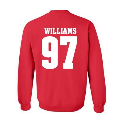 Wisconsin - NCAA Football : jaylen williams - Sports Shersey Crewneck Sweatshirt-1
