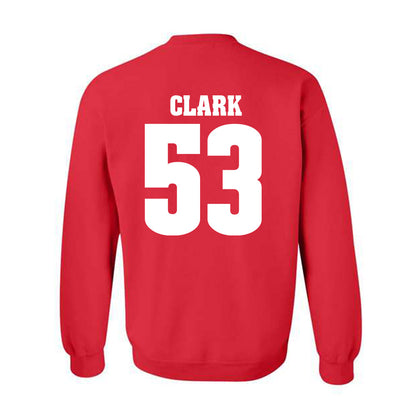 Wisconsin - NCAA Football : Cam Clark - Sports Shersey Crewneck Sweatshirt-1