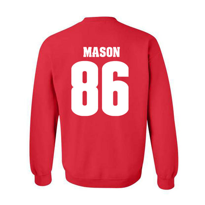 Wisconsin - NCAA Football : Lance Mason - Sports Shersey Crewneck Sweatshirt-1