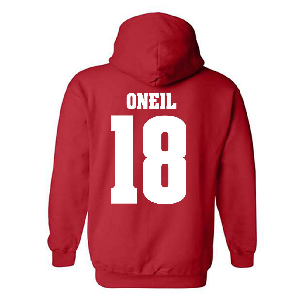 Wisconsin - NCAA Football : Danny ONeil - Sports Shersey Hooded Sweatshirt-1