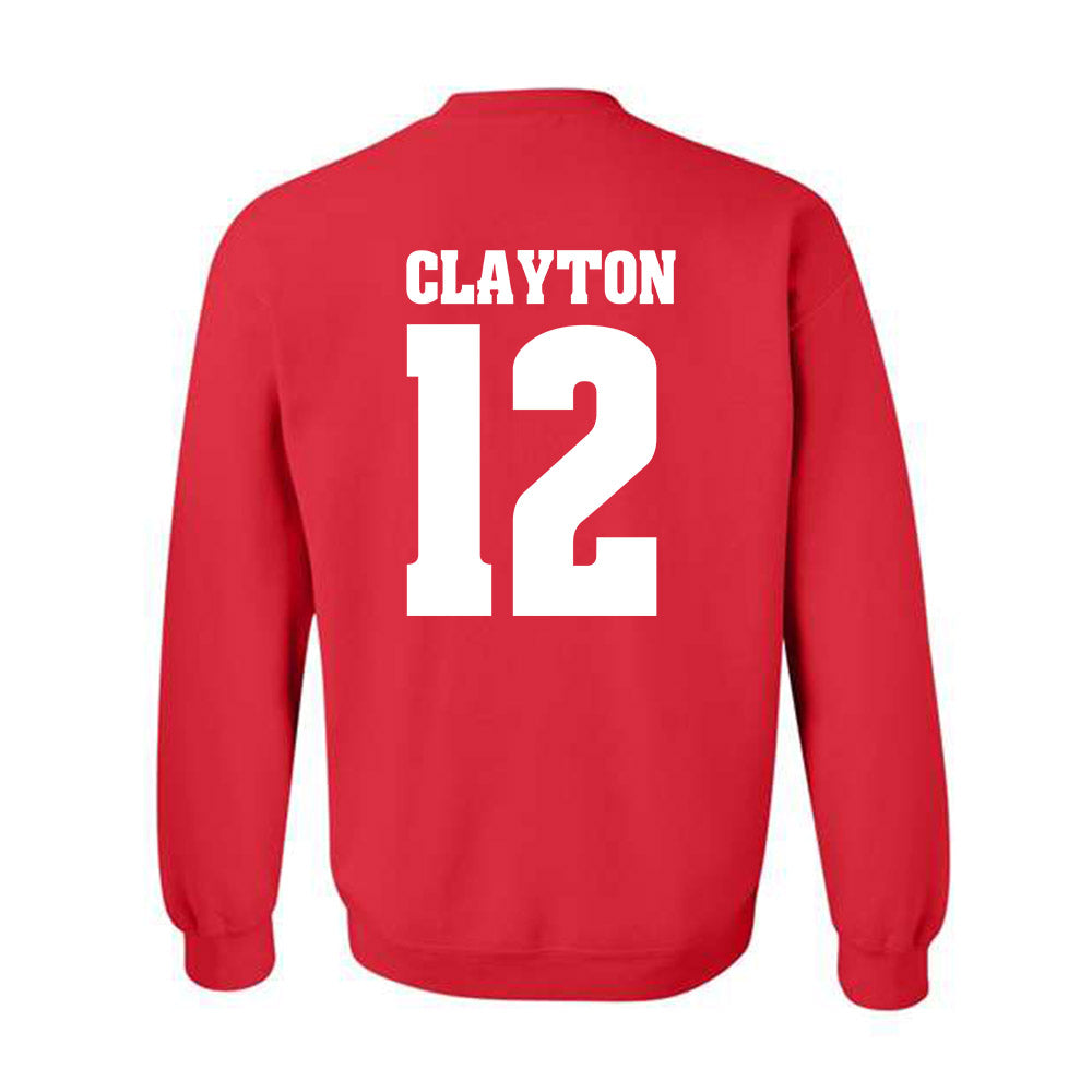 Wisconsin - NCAA Football : Nick Clayton - Sports Shersey Crewneck Sweatshirt-1