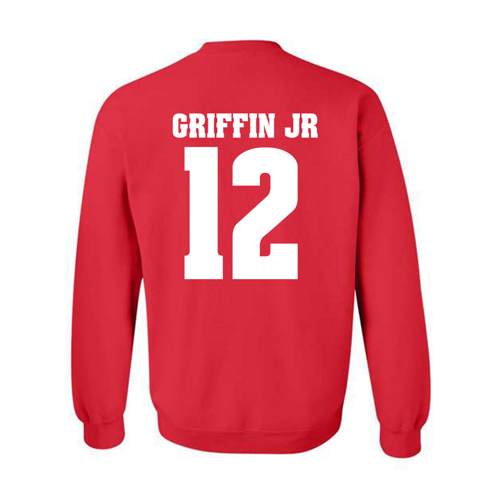Wisconsin - NCAA Football : Joseph Griffin Jr - Sports Shersey Crewneck Sweatshirt-1