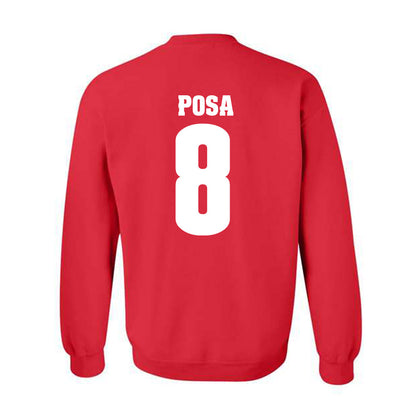 Wisconsin - NCAA Football : Mason Posa - Sports Shersey Crewneck Sweatshirt-1
