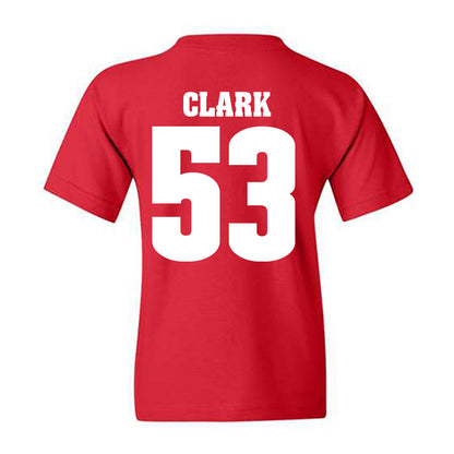 Wisconsin - NCAA Football : Cam Clark - Sports Shersey Youth T-Shirt-1
